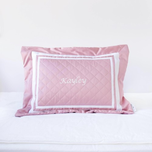 500 Thread Count PIMA Cotton Quilted Pillow - Wild Rose